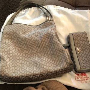 Authentic Coach bag with Large Wallet